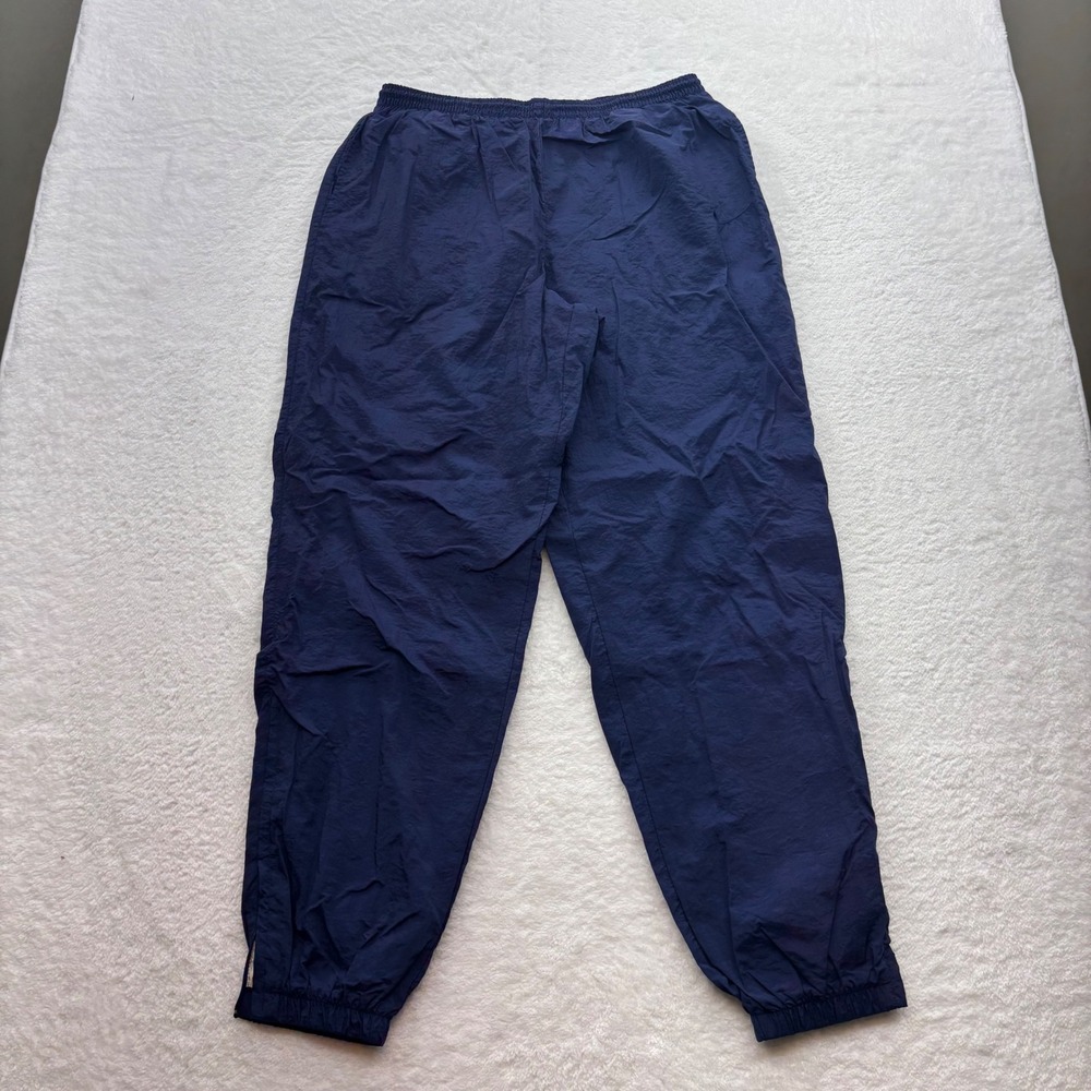 Vintage Nike Track Pants XL Navy Blue Nylon Windbreaker Zipped Cuff H6-03-08-GTi